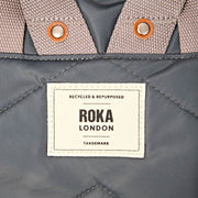 Zaino medio Roka Canfield B in nylon riciclato - Grigio Beluga