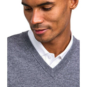 falke-lambswool-v-neck-sweater---heather-dark-grey-35072718