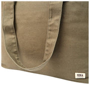 Borsa tote media in tela di cotone Roka Sloane - Ranger Green