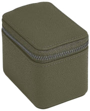 Mini scatola per orologi da viaggio con cerniera Stackers - verde oliva