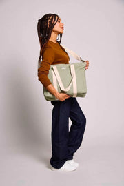 Borsa tote piccola Cesar Hindbag - verde argilla