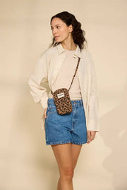 Borsa per telefono Hindbag Bill - Leopardo Cannella Marrone