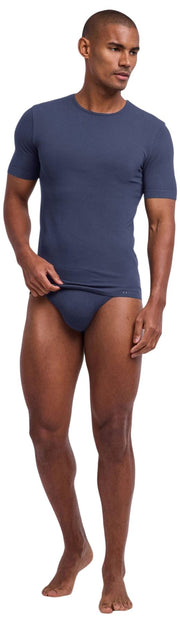 T-shirt girocollo senza cuciture Falke Daily - grigio carbone