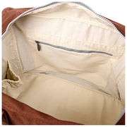 Borsa tote media in tela di cotone Roka Sloane - Lindt Marrone
