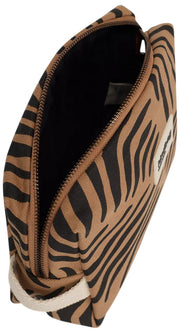 Borsa da toilette Hindbag Leon - Zebra Cannella Marrone