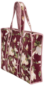Borsa tote in velluto Serendipity Elie Beaumont - Borgogna Magnolia