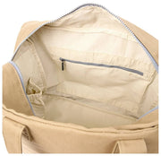 Borsa tote media in tela di cotone Roka Sloane - Safari Beige