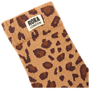 Calzini Roka Wimbledon Crew - Savannah Leopard Sand Beige