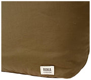 Borsa a tracolla Roka Oxford Taslon media - Marrone muschio