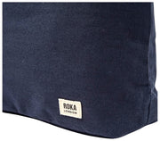 Borsa a tracolla grande in tela di cotone Roka Hoxton - Grigio antracite