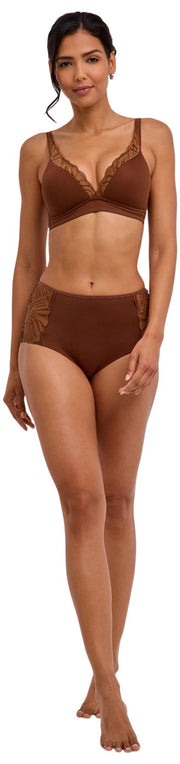 Slip a vita media Falke Delicate Touch - Marrone cervo