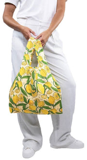 Kind Bag London Medium riutilizzabile Borsa - Lemons giallo/verde