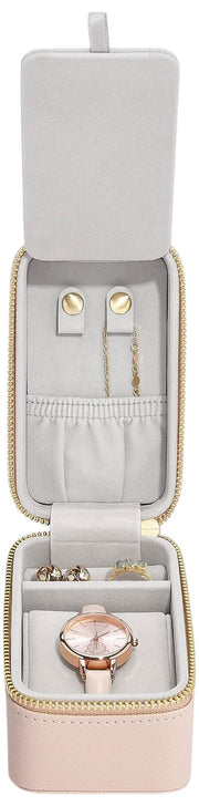 Scatola da viaggio per gioielli e orologi Stackers - Blush/Oro