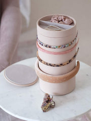 Organizer per accessori per capelli Stackers - rosa cipria