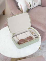 Scatola per gioielli e accessori da viaggio Stackers - Verde salvia