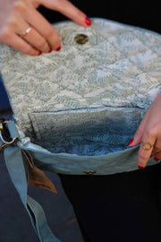 Borsa a tracolla trapuntata Hindbag Margault - verde salvia