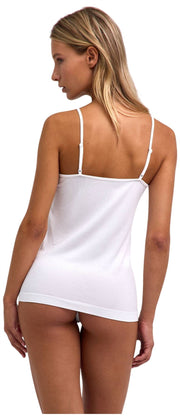 Top spaghetti senza cuciture Falke Daily - bianco