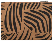 Custodia media con cerniera Hindbag Ema - Zebra Cannella Marrone