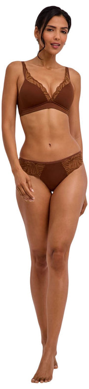 Reggiseno Falke Delicate Touch con apice alto - marrone cervo