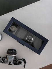 Scatola per orologi Stackers da 4 pezzi - Blu navy