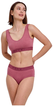 Bralette bustino in confezione da 2 Falke Daily Comfort - rosso