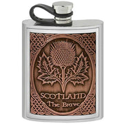 english-pewter-company-6oz-embossed-thistle-pewter-flask---silvercopper-orange-34391356