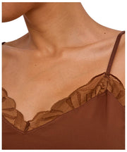 Top chemise Falke Delicate Touch - Marrone cervo