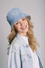 Cappello da pescatore Hindbag Bob - Blu denim