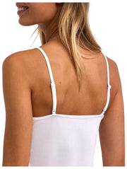 Top spaghetti senza cuciture Falke Daily - bianco