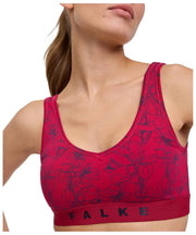 Confezione da 2 bralette bustier Falke Daily Comfort Print - Nero/Rosso