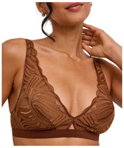 Bralette a triangolo Falke Delicate Touch - Marrone cervo