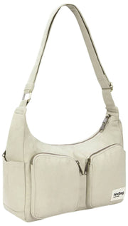 Borsa a tracolla multitasche Hindbag Emile - verde argilla