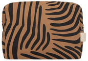 Borsa da toilette Hindbag Leon - Zebra Cannella Marrone