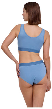 Bralette a bustino in confezione da 2 Falke Daily Comfort - blu/beige