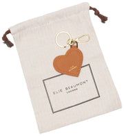Portachiavi a cuore Elie Beaumont - Marrone chiaro