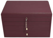 Portagioie grande di lusso Stackers - Borgogna
