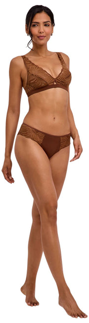Bralette a triangolo Falke Delicate Touch - Marrone cervo