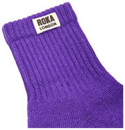 Calzini Roka Windsor Solid Crew - Viola