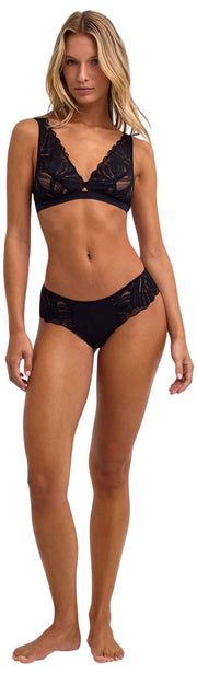 Bralette a triangolo Falke Delicate Touch - Nera