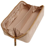 Alice Wheeler London Kensington piccola custodia da treno in pelle scamosciata - crema visone