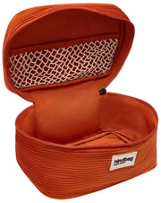 Borsa da toilette Gaspard Hindbag - Velluto mattone arancione