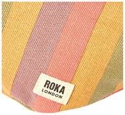 Marsupio piccolo in tela di cotone Roka Mill Hill - Multi righe sbiadite
