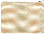 Custodia media con cerniera Hindbag Ema in tessuto - Beige nudo
