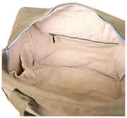 Borsa tote media in tela di cotone Roka Sloane - Ranger Green