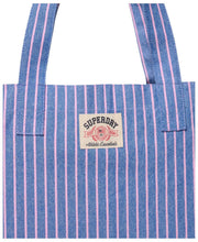 Borsa tote Oxford a righe Superdry & Co - Broker Navy/Righe rosa