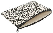 Custodia media per laptop da 15 pollici Hindbag Ava - Leopardo bianco sporco