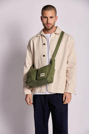 Borsa a tracolla multitasche Hindbag Emile - verde oliva