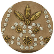 Borsa porta cellulare Campomaggi Siena Stud - Ice Beige