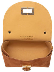 Borsa Mini Bambou in pelle scamosciata Elie Beaumont - Marrone chiaro