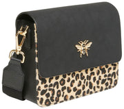 Borsa a tracolla Alice Wheeler London Highbury - Nera/leopardata